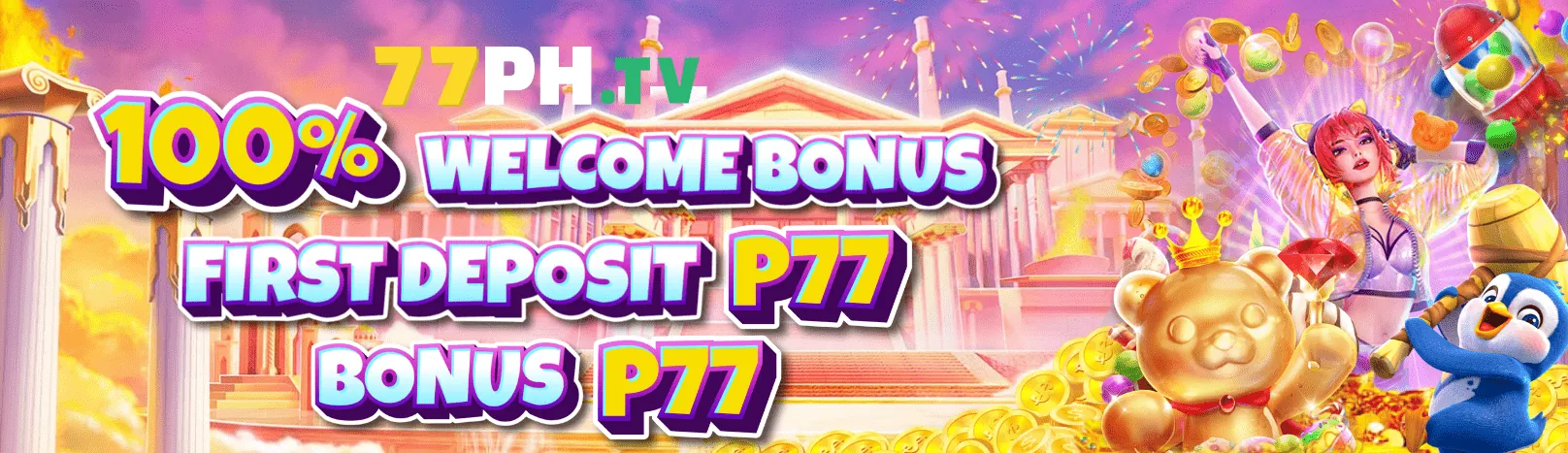 Hình ảnh chính của trang Slot Game i888, với các máy đánh bạc rực rỡ và biểu tượng chiến thắng, thể hiện sự hứng khởi của trò chơi.